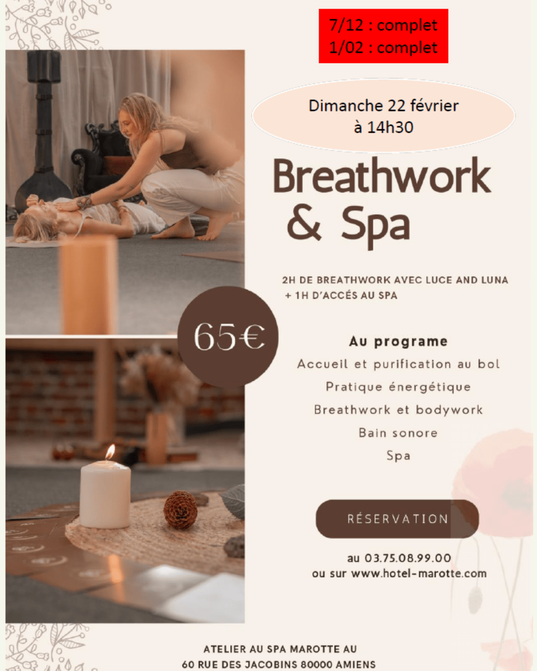 Breathwork spa marotte dimanche 22/02 2026