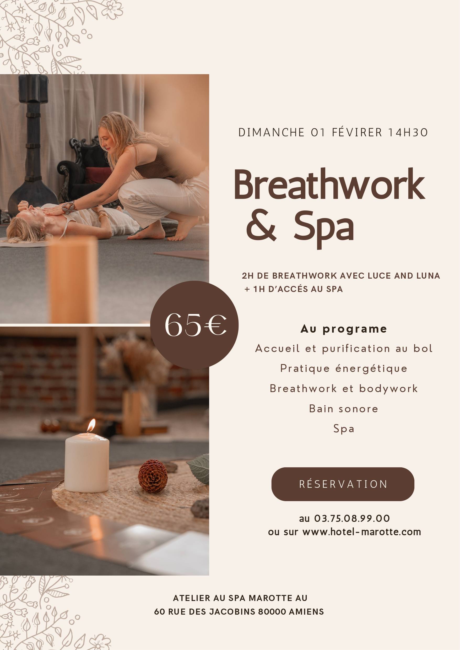 Spa & Breathwork. 1 fev 2026 spa marotte