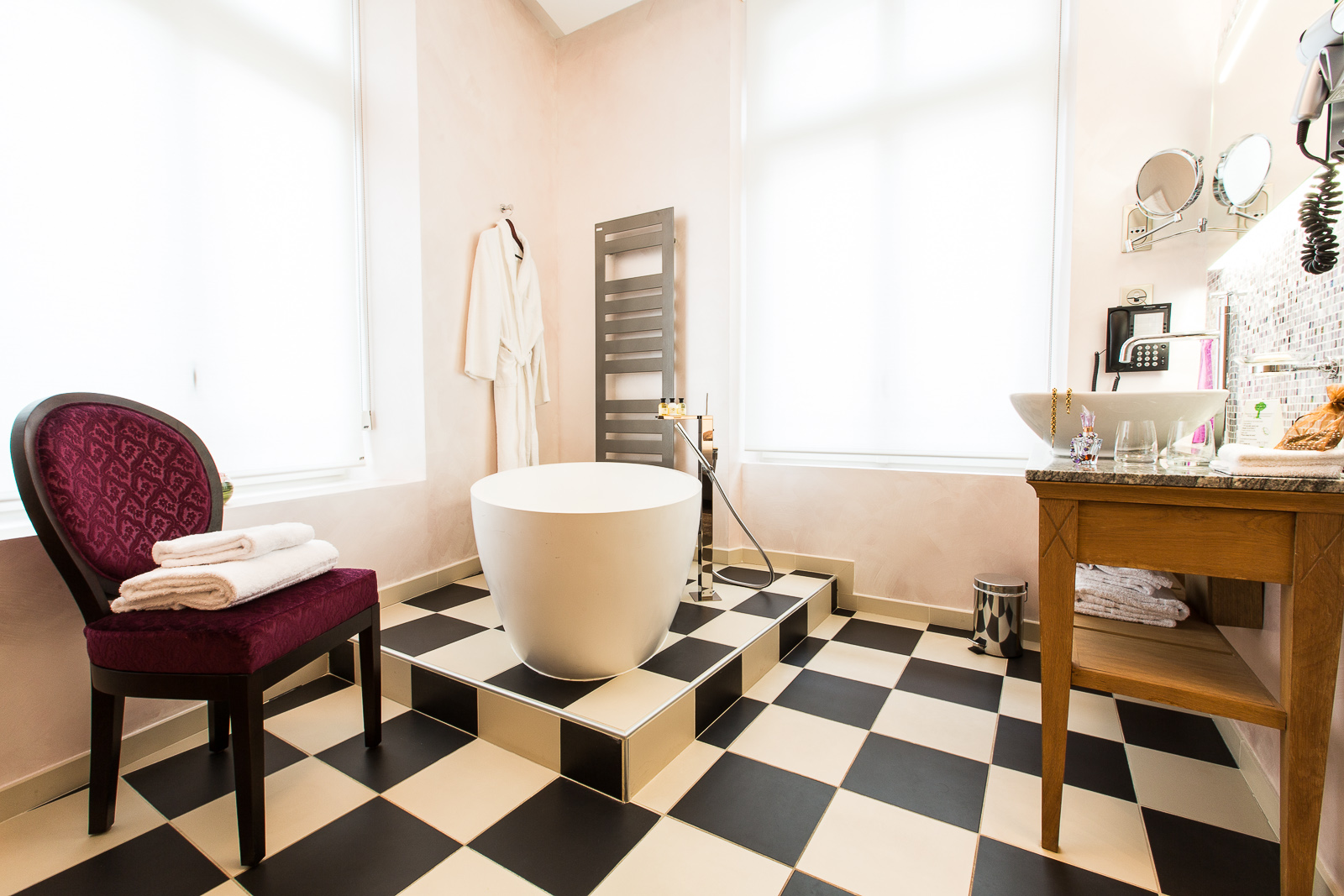 Hôtel Marotte chambre cosy baignoire marche